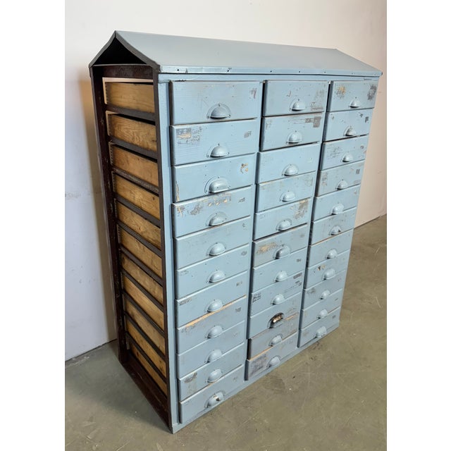 1960s Industrial Grey Chest of Drawers, 1960s For Sale - Image 5 of 17