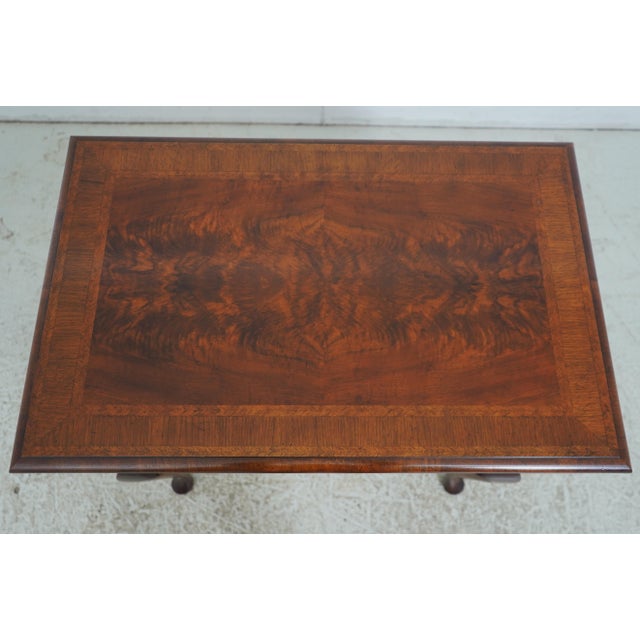 1980s 1980s Baker Model 8868 Colonial Williamsburg Walnut Lowboy Dressing Table For Sale - Image 5 of 18