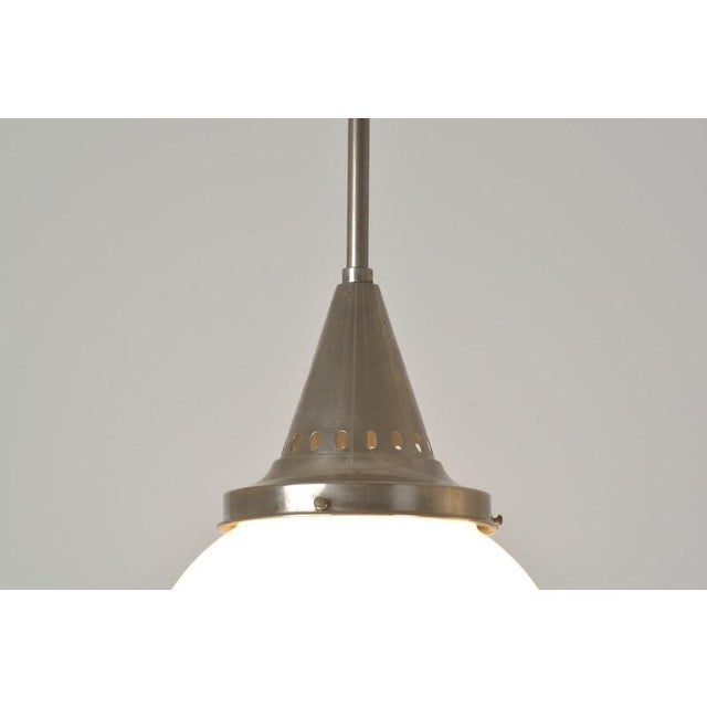 Sphere Lights in Frosted Glass, 1928, Set of 2 For Sale - Image 9 of 11