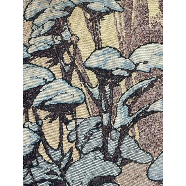 French Aubusson Style Jacquard Tapestry Winter by Alphonse Mucha, 2000s For Sale - Image 11 of 18