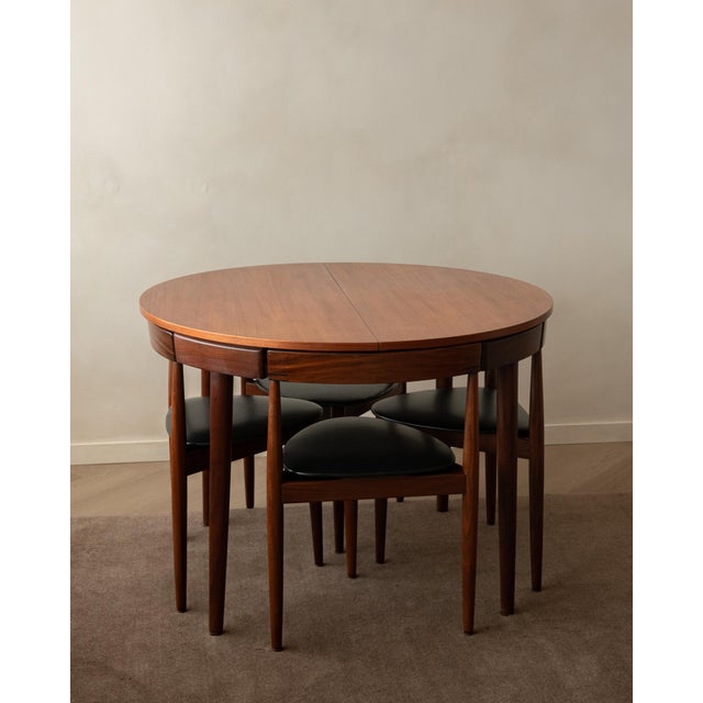 Mid-Century Modern Mid-Century Modern Teak Roundette Dining Set by Hans Olsen for Frem Røjle, 1950s, Set of 5 For Sale - Image 3 of 18