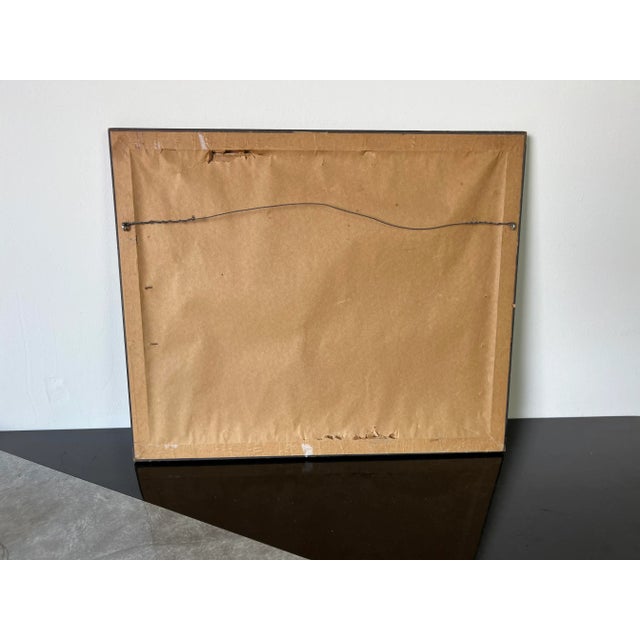 Vintage Silk Embroidery Cow - Framed Wall Art/ Sold For Sale - Image 10 of 11