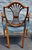 Pair Early 20th Century Hepplewhite Style Mahogany and Upholstered Shield Back Armchairs For Sale - Image 10 of 16