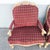 Burgundy Carved French Provincial Louis XV-style Fauteuil Armchairs - A Pair For Sale - Image 8 of 9