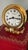 Metal Cartier Colisee Art Deco 24k Gold-Plated Travel Desk Clock, 1990s For Sale - Image 7 of 14