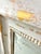Carolina Mirror Company Distressed White & Gold 45" Wall Mirror For Sale In Naples, FL - Image 6 of 9