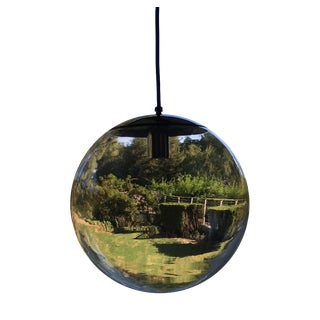 Mid-Century Modern Clear Glass Globe Pendant For Sale