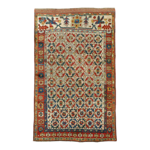Galerie Shabab Collection Early 20th Century Persian Kurd Bidjar Throw Rug