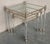 Set of Three Vintage Lucite an Brass Nesting Tables With Glass Top For Sale - Image 4 of 8