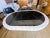 Bring 1980s architectural glamor into your dining room with this striking racetrack oval dining table. Attributed to the...