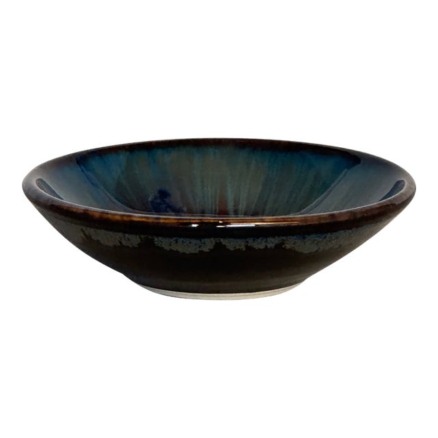 Ceramic Tray With "Burst" Reactive Glaze For Sale