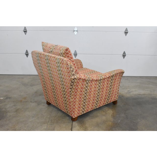 Century Furniture Striped Lounge Chair For Sale In Columbus - Image 6 of 12