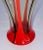 Modern Czech Kralik Red Pulls Art Glass Vase For Sale - Image 3 of 5