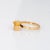 Lapponia Cube Ring Vintage 18k Yellow Gold Björn Weckström Finland Jewellery 6.25 size 6.25 For Sale - Image 4 of 7