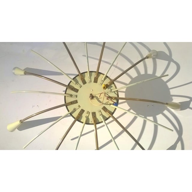 Arredoluce Large Chandelier attributed to Angelo Lelli for Arredoluce, 1950s For Sale - Image 4 of 6