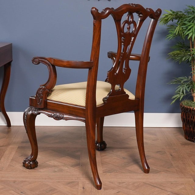 Wood Standard Chippendale Chairs- Set of 10 For Sale - Image 7 of 14