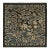 Rug & Kilim’s Chinese Pictorial Square Rug in Dark Gray and Black For Sale