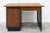 Brown & Black Oak Desk, 1940s For Sale - Image 6 of 7