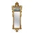 French Gilt Carved Wall Mirror in French Rococo Style with Oil Painting of Flora For Sale