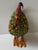 Avocado Late 20th Century Decorative Hand Crafted Natural Materials Rooster Figurine For Sale - Image 8 of 12