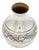 Domed Silver Jar with Reliefs on the Waist For Sale