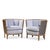 Contemporary Barbara Barry for McGuire Rattan Fretwork Lounge Chairs - Pair For Sale - Image 3 of 13