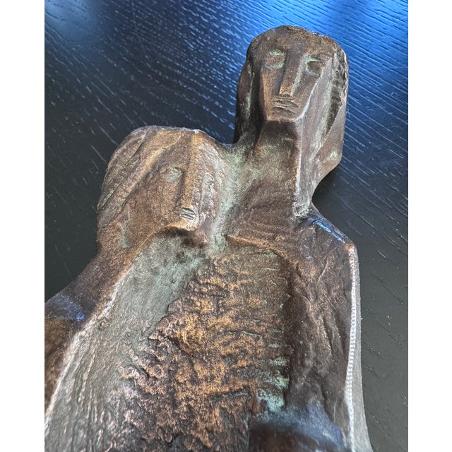 Cubist Bas-Relief, 1950s, Bronze For Sale - Image 4 of 8