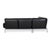 Plura Corner Sofa in Black Leather with Manual Function by Rolf Benz For Sale - Image 17 of 18