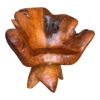 1950 Solid Wood Swivel Armchair or Side Chair, Four Different Available For Sale