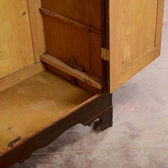Antique 19th Century Two-door Wardrobe in Solid Fir, Italy For Sale - Image 6 of 18
