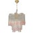Pair of 21st Century Murano Style Glass Vanished Pink Tronchi Venini Style Chandeliers Chandelier Murano Glass Tronchi...