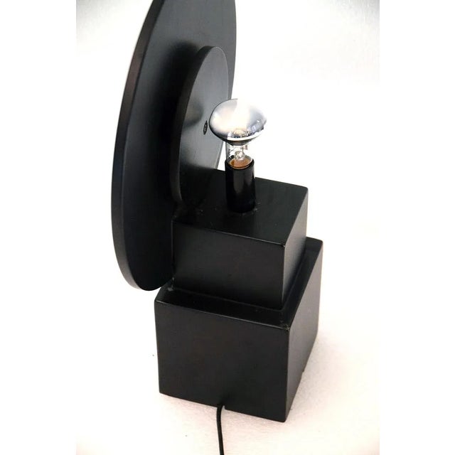 1970s Italian Table Lamp in Wood by Gruppo Enne, 1970s For Sale - Image 5 of 10