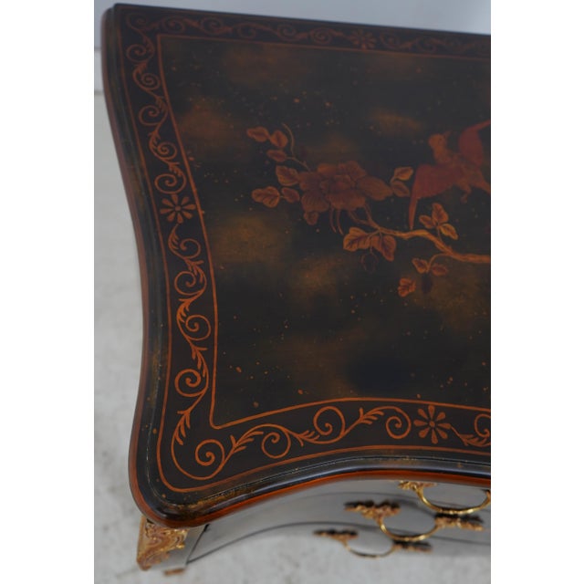 Maitland Smith Chinoiserie Bow Front Commode For Sale - Image 14 of 18