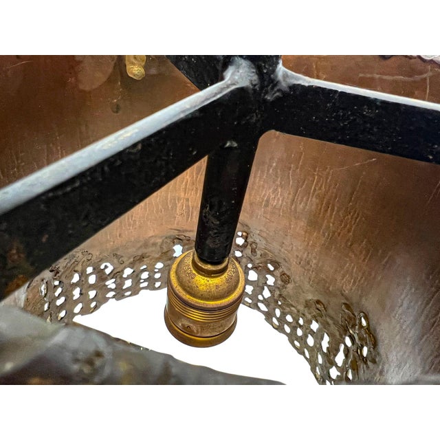 Brutalist Handcrafted Copper Pendant Lamp in Tom Greene, 1960s For Sale - Image 17 of 18