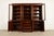 Mid 20th Century Baker Furniture Style Monumental French Empire Mahogany Breakfront Bookcase Cabinet With Mounted Ormolu For Sale - Image 5 of 13