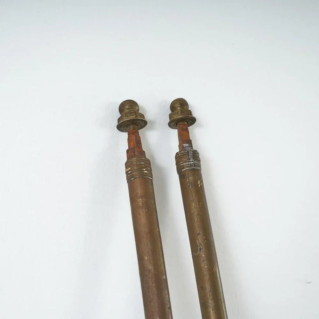 Metal Vintage Brass Bedframe For Sale - Image 7 of 9