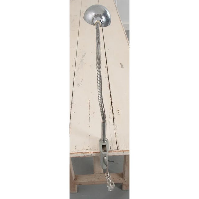 Vintage Mid 20th Century Flexible Metal Desk Lamp For Sale In Baton Rouge - Image 6 of 9
