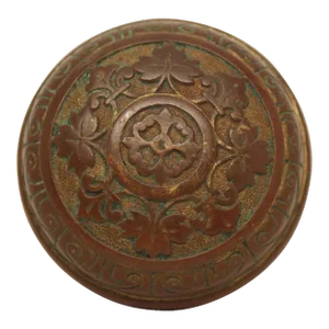 Antique Corbin 4 Fold Leaf Pattern Door Knob