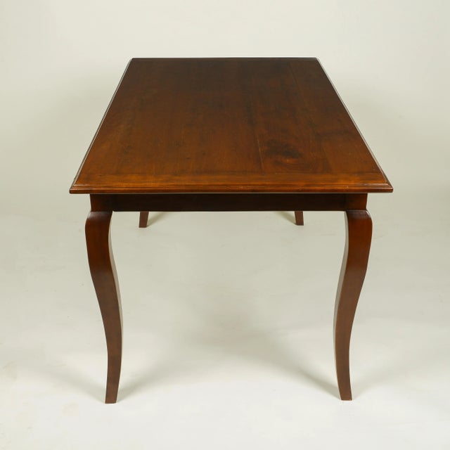 French French Louis XV Style Cherry Farm Table For Sale - Image 3 of 8
