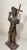 Wood Large Antique 1600's Hand Carved Saint San Miguel Santos Religious Sculpture For Sale - Image 7 of 14