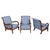 Biedermeier Lounge Chairs in Oak, Spruce and Walnut, Austria, 1830s, Set of 3 For Sale - Image 14 of 14