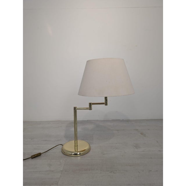 Hollywood Regency Brass Table Lamp For Sale - Image 14 of 14