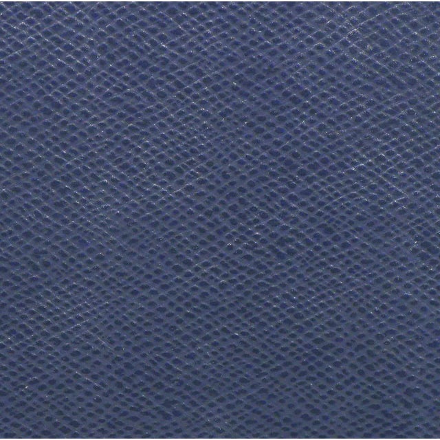 Richard Himmel Lutece Settees in Blue Edelman Reptile Patterned Calfskin - a Pair For Sale - Image 9 of 10