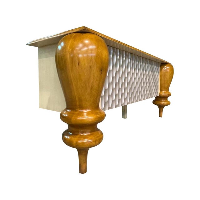 Wood Botero Sideboard by Lola Glamour For Sale - Image 7 of 12