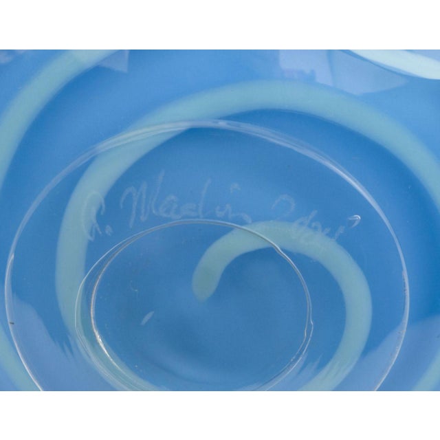 Signed Studio Glass Handkerchief Bowl, 2004 For Sale - Image 10 of 10