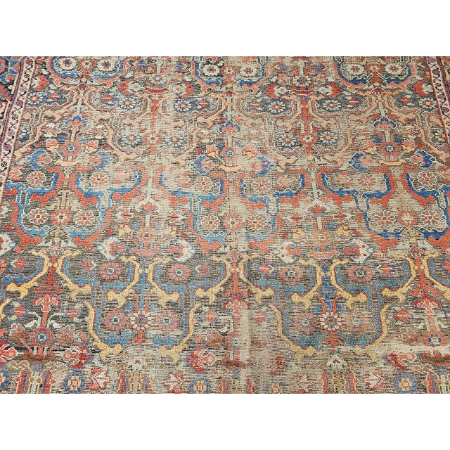 Antique Caucasian Karabagh Gallery Rug, Handwoven Pistachio Green & Yellow, 1850s, 7' X 19' For Sale - Image 14 of 18