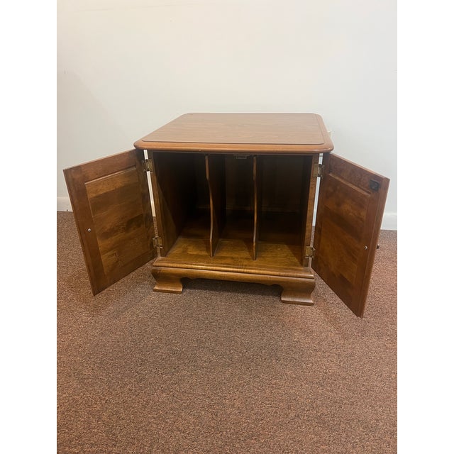 Ethan Allen 1970s Ethan Allen Lp Album Storage Cabinet For Sale - Image 4 of 11