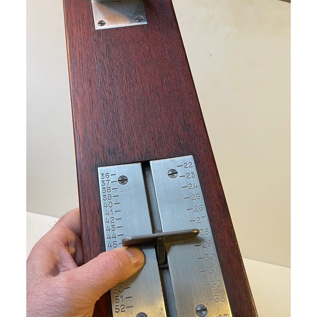 Brown Vintage Scandinavian Shoe Measuring Device, 1970s For Sale - Image 8 of 12