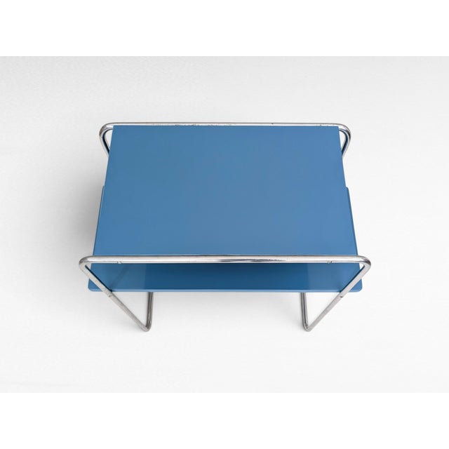 Blue B12 Side Table by Marcel Breuer, 1930s For Sale - Image 8 of 18