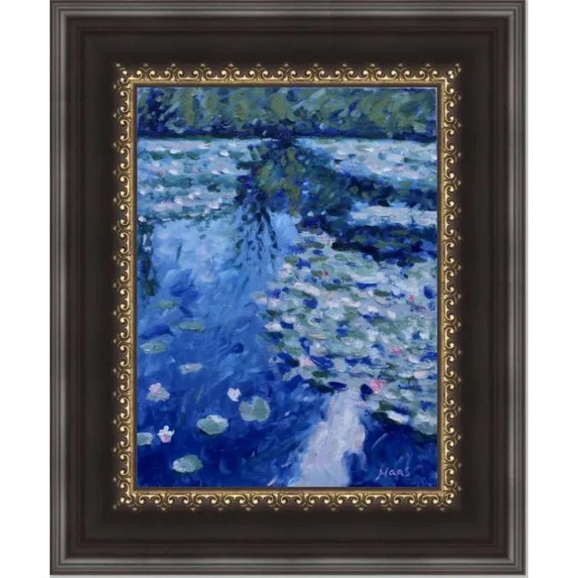 Water Gardens — Pond Reflections Impressionist Oil Painting For Sale - Image 4 of 7